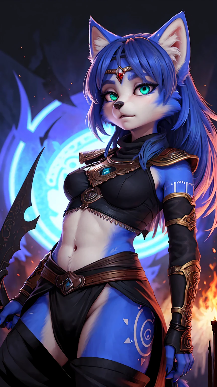 master part, best quality, (Muito detalhado CG unidade 8k papel de parede) (best quality), (best illustration), (Melhores Sombras) uma mulher de corpo inteiro, fundo simples, GRADIENT BACKGROUND, maquiagem, pele azul, Cabelo roxo, Olhando para cima, batom, dinamico, action, ass