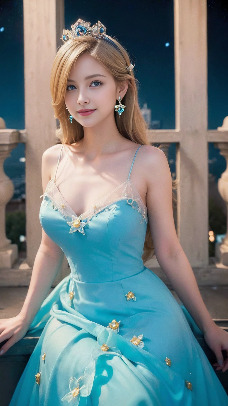 A cute woman (age 25, matching hair, disney character themed sexy outfit) is doing a disney themed fashion show, glamorous poses in the spotlight on the run way, show her full body