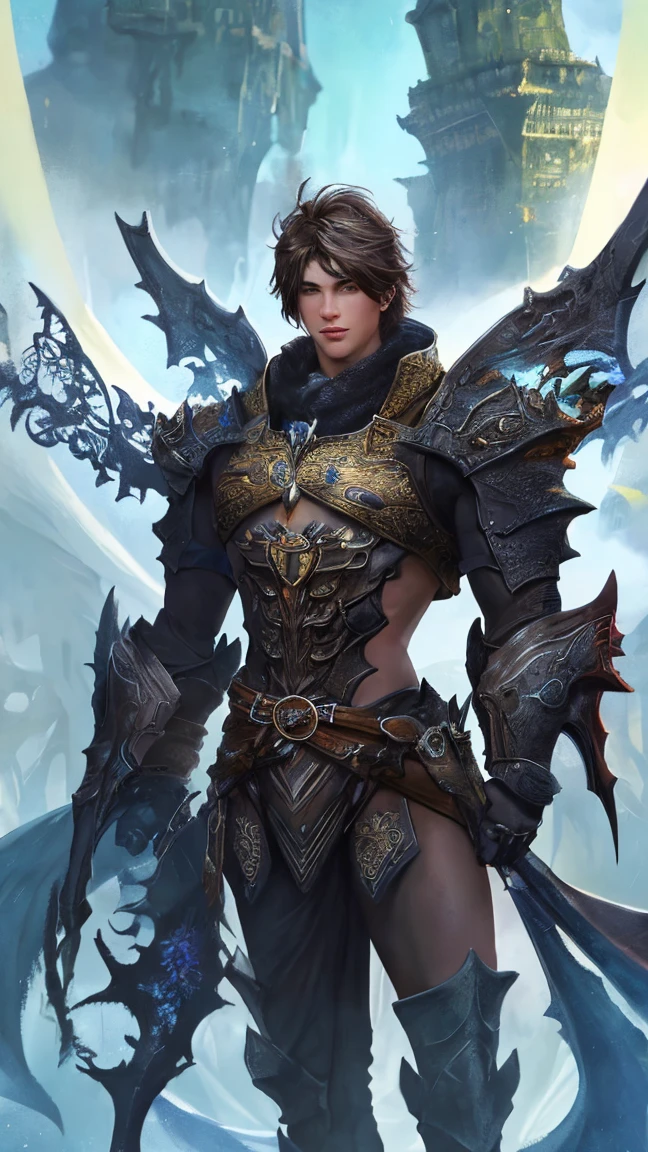 DonM1r0nF1l1ng5, iron filings, male promethean, demon hunter, vambrace,   <lora:DonM1r0nF1l1ng5-000008:0.7>