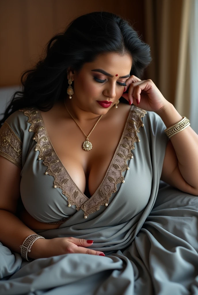 ravishing sexy curvy chubby tall Plus size bbw supermodel Indian 30 years old fat Marriage Woman as elegant bride, in a flower garden venue, wearing ethereal black lehenga and blouse, navel, with embroidered angel wings, lavish flower decorations, intricate henna tattoos,, (ravishing long wavy backlit hair), (enchanting daylight:1.2), (intricate kohl lined eyes:1.3), (adorable smile:1.3) soft dramatic lighting, flower everywhere, big butt, big tall, back pose,  backlit, light rays, highly detailed, trending on artstation, paint splashes, rich colour, fantasy portrait, by atey ghailan & Annie Leibovitz)