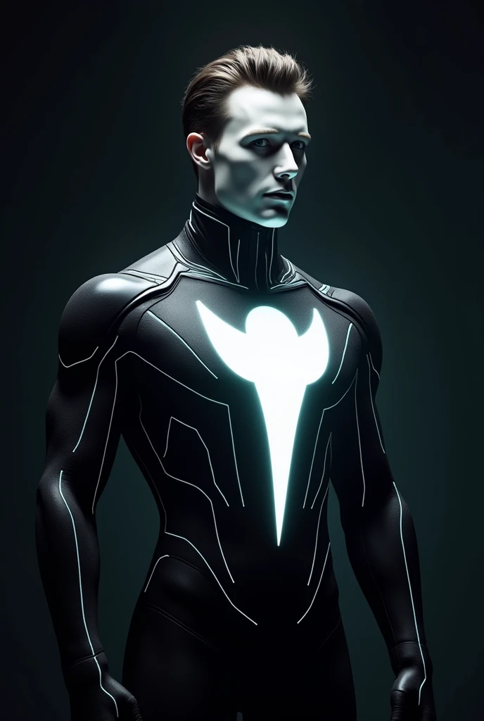 (masterpiece, best quality, 4k, dreamlike, hyperrealistic:1.35), (Doctor Nessus is tall androgynous male perverted genius technomage queer transhumanist depraved homosexual misogynist ????? sadistic villain with weak stomach beautiful eyes thin face flat ????? frail shoulders lithe waist soft belly male ?????? bulge sleek skintight ????????:1.5)