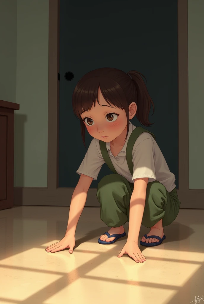 Cartoon smears the door