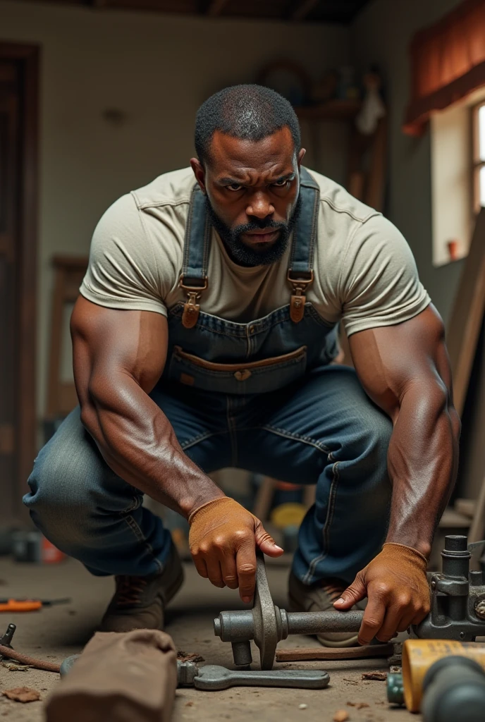 A place where dark-skinned muscular men work by incinerating old objects in a factory. They work by burning these objects