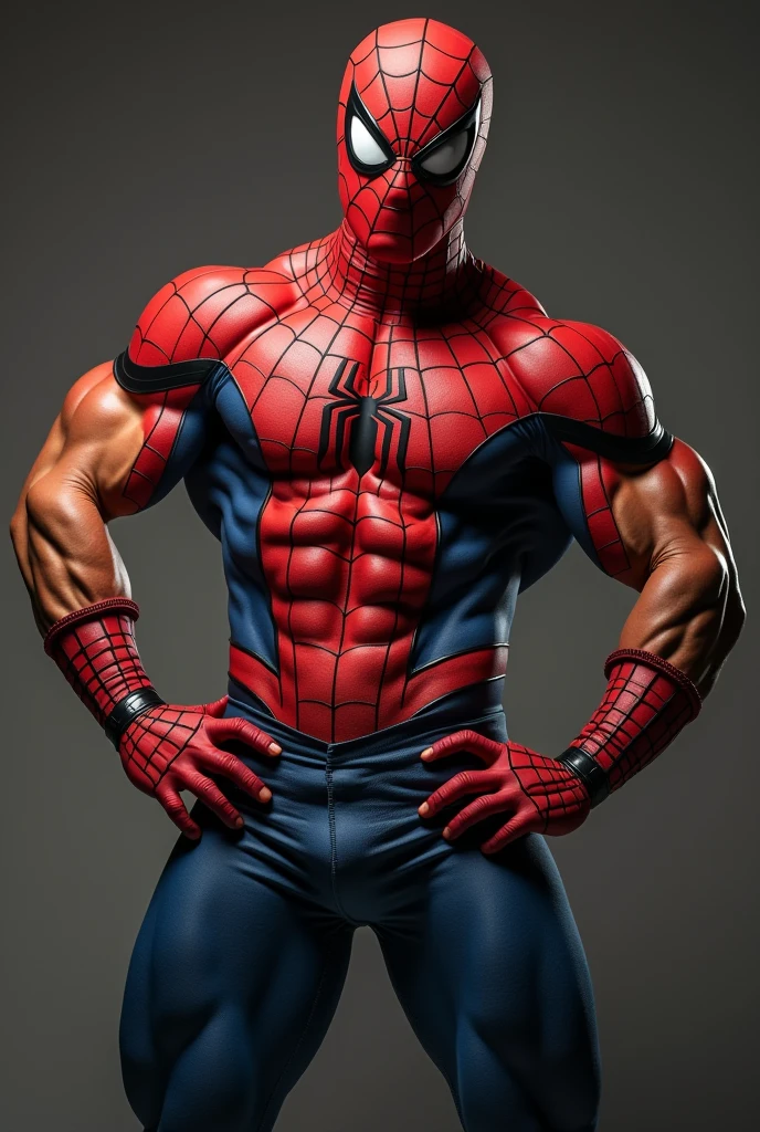 6 pack aesthetic body in dark for 1 for instgram profile picture with spiderman mask on face posing in mirror selfie with flexing biceps
