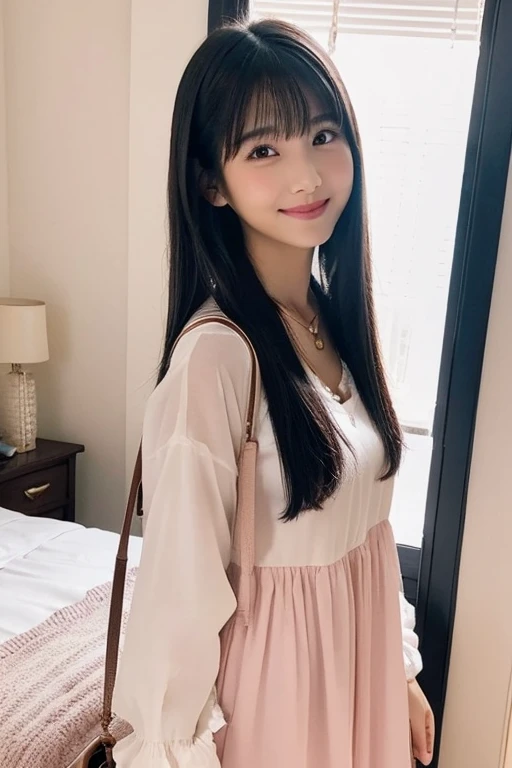 (((medium shot))), two girls, pretty girl、, smile, summer mini dress、Happy, cute eyes, 8k, masterpiece, anatomically correct, high detail, high quality, High resolution, 最high quality, 16k,