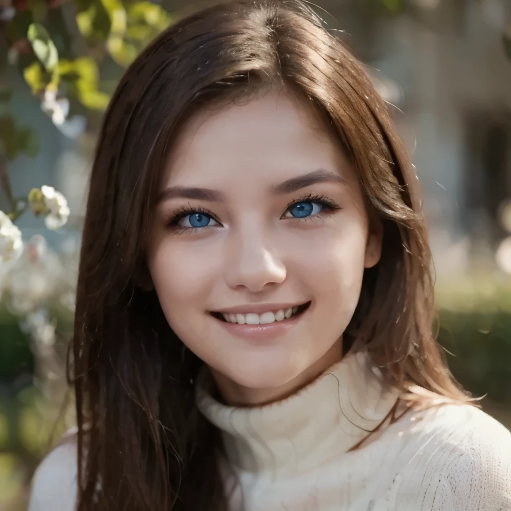 smiles, smiles, blue eyes, open your mouth slightly, simple background,