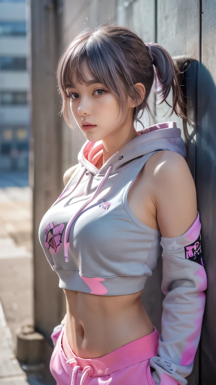 anime girl in a pink hoodie holding a cell phone, Juri Han from Street Fighter, commission for high res, extremely detailed artgerm, ig model | artgerm, oc commission, ilya kuvshinov. 4 k, thicc, artgerm and ilya kuvshinov, kda, ilya kuvshinov and artgerm, miss fortune, seductive anime girl