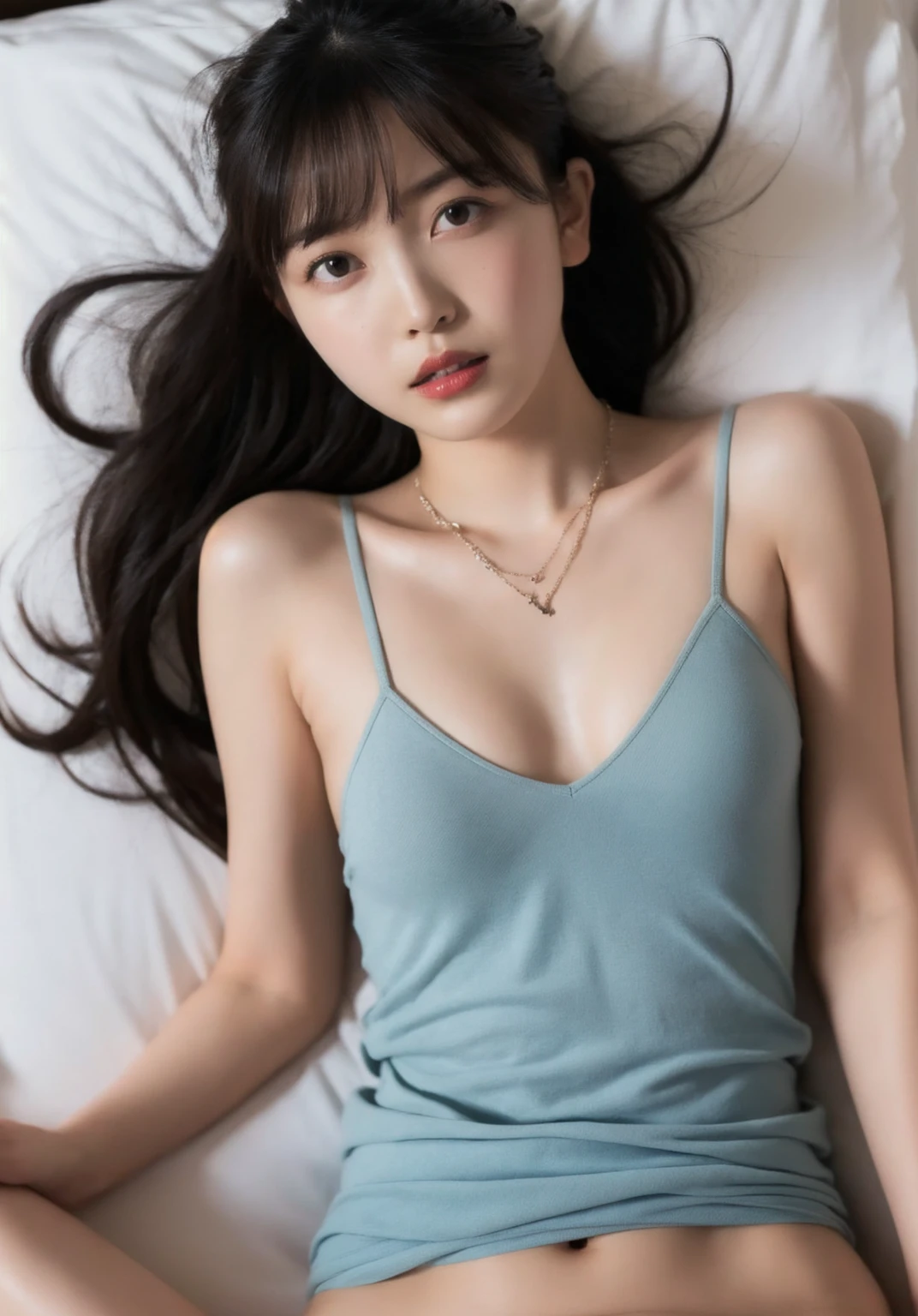 (Best quality, Ultra detailed, Golden ratio, Masterpiece:1.2), Theatrical lighting:0.7, Photo of a woman, dressed in a very elegant and pretty dress, Perfect rare face, (Highly detailed skin), randomly dyed hair, Hide your mouth with your hands、Ridicule, skin texture, Pale skin, shiny skin, (thin, small size:1.2), [:(Sharp focus on rare face, perfect eyes:1.2):0.2], photorealistic, film grain, Put one foot forward、from below looking up、look at camera、Emphasize the shoulders, Focus on face、Stockings、、Smile with corners of mouth raised、disdainful expression, summer haze, muted colors, muted warm colors, Photo cinematic portrait of a woman dressed in a striped dress sitting by the window in the early morning, cinematic, (tilted:1.3) (on an old train) look cautious, standing under a spotlight, volumetric dust clouds, key light, backlight, soft natural lighting, photography Film grain ISO 400 30 mm lens RAW f1.8 aperture, highly detailed (analog photography:1), colors hdr