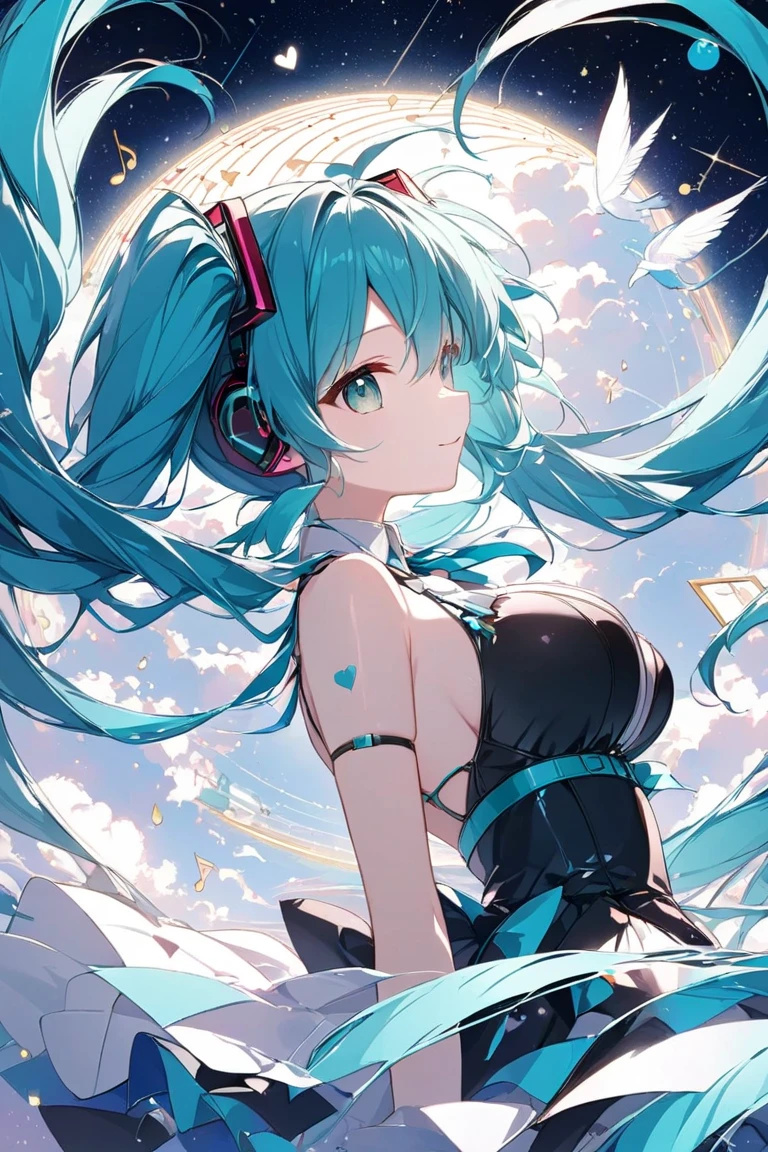 Hatsune Miku, camel toe, huge tits, superhero costume, tight