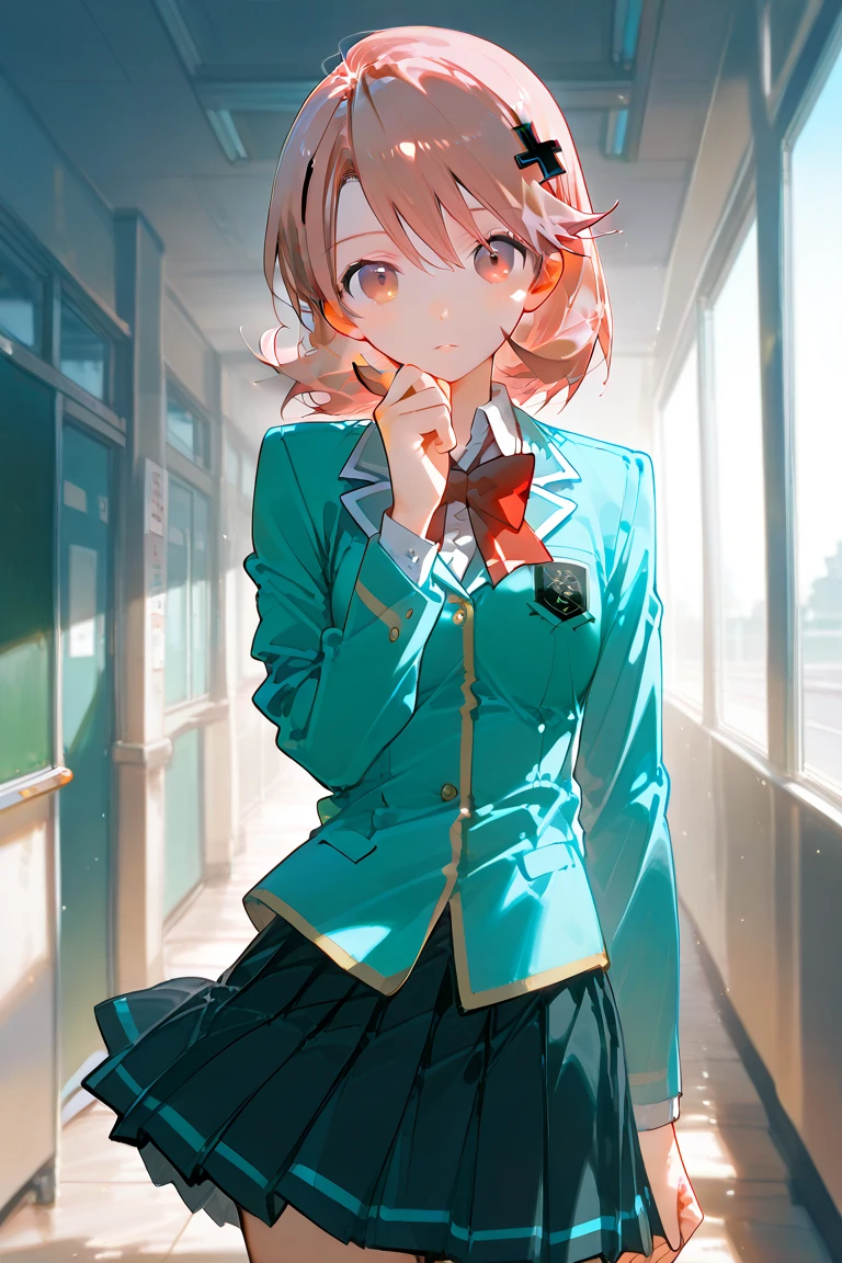 1girl , Alone, Yukari Takeba, school uniform