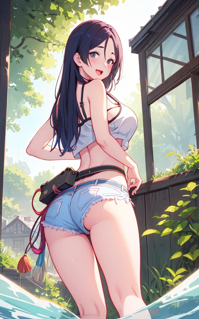 Highest quality、Elementary school student bra、Beige shorts、Cute appearance、Stretch your legs in the room、Armpit sweat、Grass、Ecstasy face,(Attractive person), (girl1), (Highly detailed face, profile) , (日本のgirl), Slightly round face, (Tan brown face:1.6), cute, Big eyes、2d,Highest quality,(masterpiece),(((Whole body image:1.8))),(((See yourself on screen from head to toe:1.6))),,(long hair:1.6),(bangs:1.6),((bronze hair)),(Healthy brown skin:1.8),((Denim Hot Pants:1.9)),Leather Belt,(Red Bikini:1.4),(back:1.8),Shining bare feet,barefoot,Beautiful brown eyes,(Attractive thighs:1.6),Sloppy body type,Sandy beach with sea view,Get drunk,Upward glance,cheeks are bright red,あざとcute,Sleeping face like an angel,A big smile,幸せそうなprofile,Close both eyes,Erotic look,Large drops of sweat all over the body,humid,Waistline、My Room、(Lie face down on the bench:1.6),(Angle shot from the side:1.2),Back view, Close your sexy legs,Sole、Heel,Ankle、Raise one leg