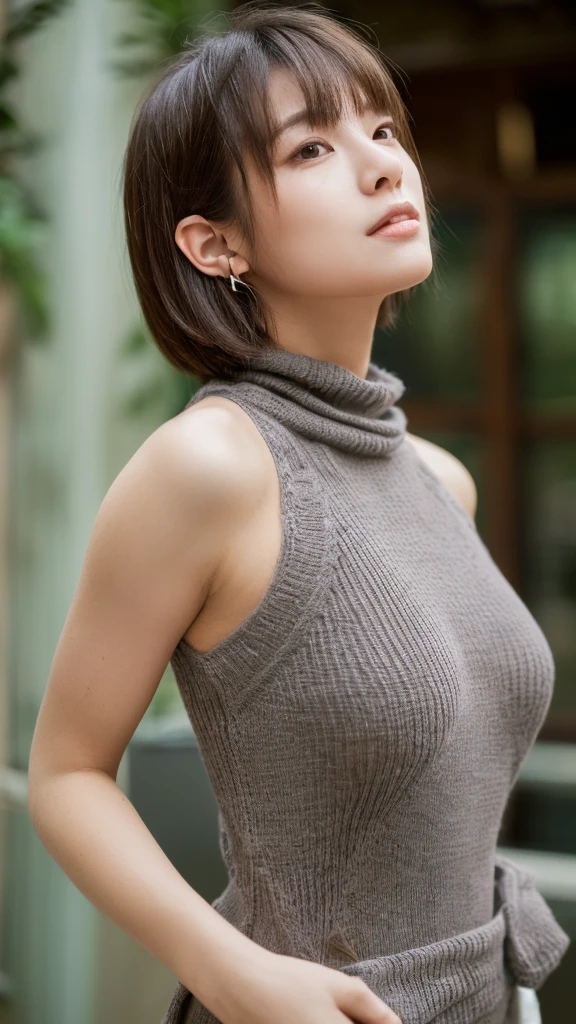 (best quality,16,000,masterpiece),
really beautiful japanese model,
big bust,
sleeveless turtleneck,