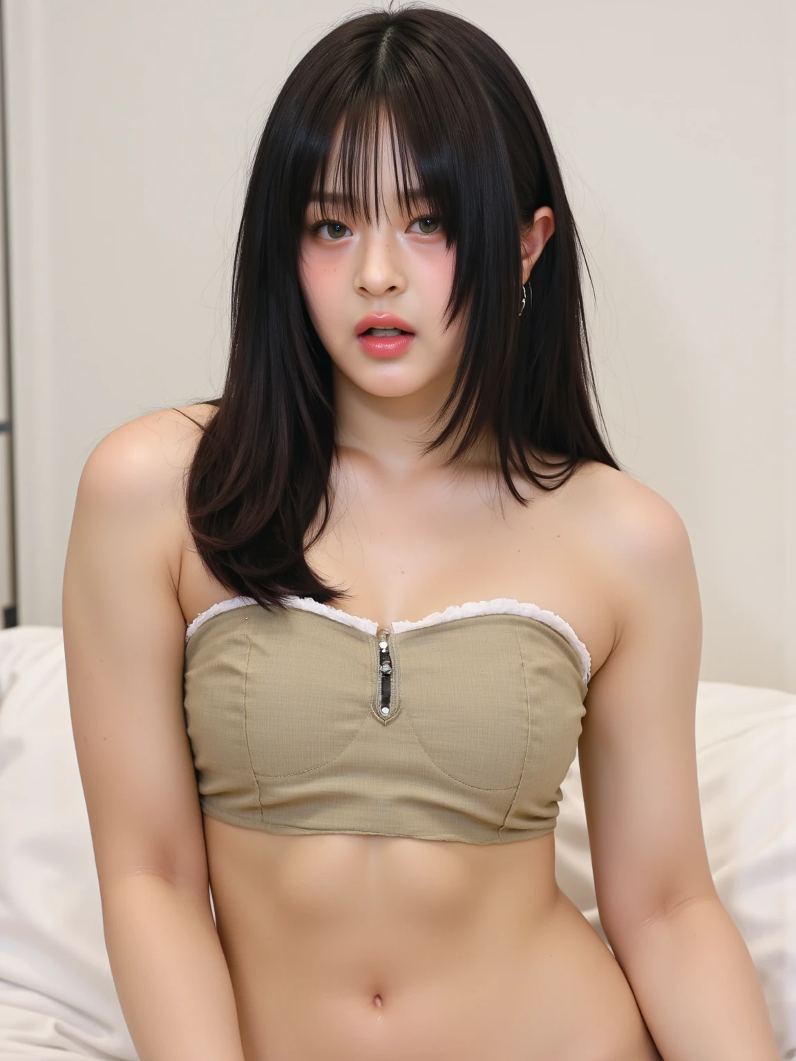 Wearing padded bra and shorts panty, hipster underwear,(8k, RAW photo, best quality, masterpiece:1.2), (realistic, photorealistic:1.37),best quality,hyper detailed,highres,
1girl,looking at viewer, 
lisa, 
light smile,
young and beautiful,