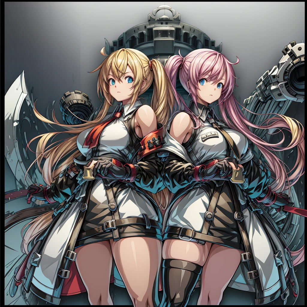 ((Big megaphone、Holding a megaphone、shout))、Woman on blue background, splash art anime , From the Azur Lane video game, ayaka genshin impact, anime! 4k yen, anime! 4K, ayaka game genshin impact, best anime 4K konachan wallpaper, Epic light novel art cover, detailed key anime art, Vivid RPG Portraits、Camel Toe、Giant tit、Nipple Puffs、Cleavage、Plump、Super big breasts、Super big butt、super sonico、shock wave
