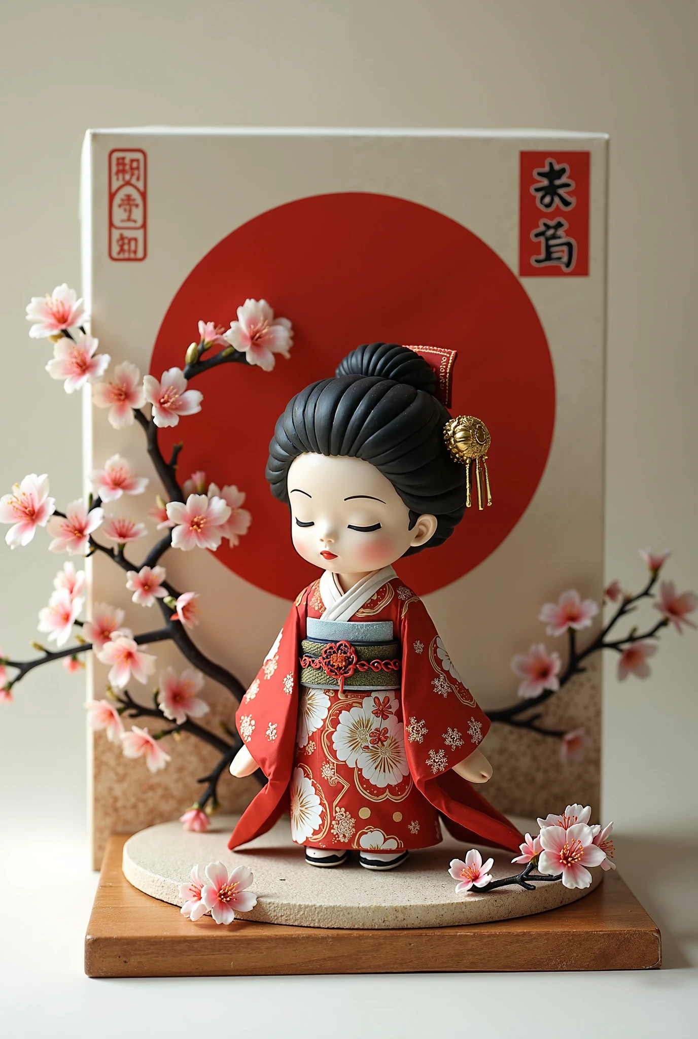Art toy that represents Japanese culture art toy package