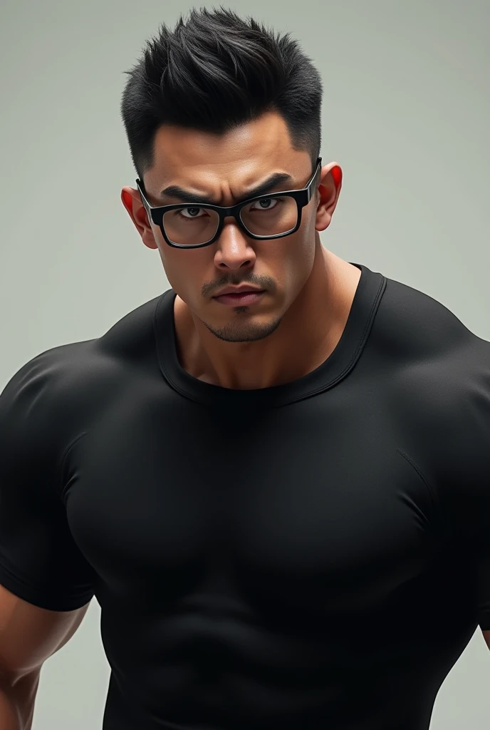 beautiful adult Korean college stud, hairy chest, pubic hair, wearing clear glasses, facial hair, buzz cut, in tight compression outfit, outside on basketball field, ((slim, muscular)), photorealistic, photo, masterpiece, realistic, realism, photorealism, high contrast, photorealistic digital art trending on Artstation 8k HD high definition detailed realistic, detailed, skin texture, hyper detailed, realistic skin texture, armature, best quality, ultra high res, (photorealistic:1.4),, high resolution, detailed, raw photo, sharp re, by lee jeffries nikon d850 film stock photograph 4 kodak portra 400 camera f1.6 lens rich colors hyper realistic lifelike texture dramatic lighting unrealengine trending on artstation cinestill 800,