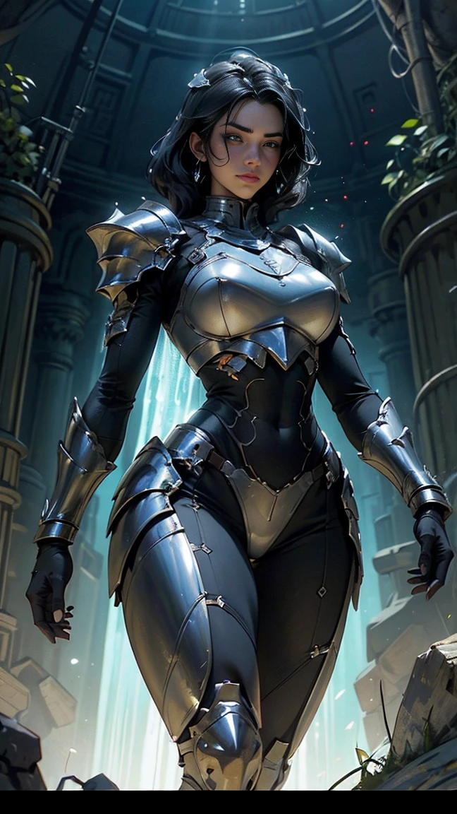 1GIRL, SOLO, (DRAGON HORN HELMET), (HUGE FAKE :1.3), (BLACK, RED), (STARFIELD BACKGROUND), (FUTURISTIC PHOENIX MECHA BODYSUIT, ROYAL FEATHERS CLOAK, CLEAVAGE:1.2), (SKINTIGHT YOGA PANTS, HIGH HEELS:1.2), (PERFECT BODY, MUSCLE ABS, LONG LEGS, FULL BODY VIEW:1.5), (LOOKING AT VIEWER), (WALKING DOWN HALLWAY OF FUTURISTIC SPACE STATION:1.2), ULTRA HIGHT DEFINITION, 8K, 1080P.