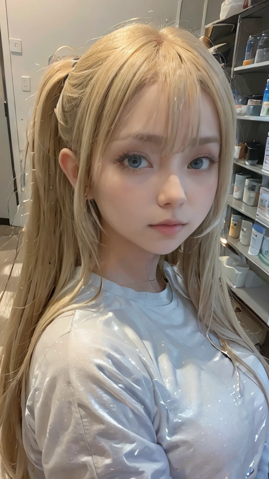 Small breasts、Small breasts、In sportswear、Gal Makeup、middle School girls、blonde