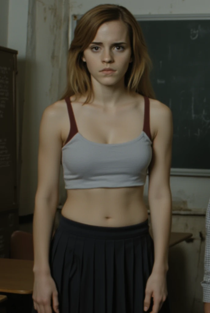 masterpiece, expressive eyes, robin williams as teenage girl, topless, year 1985, gymnastic dress,