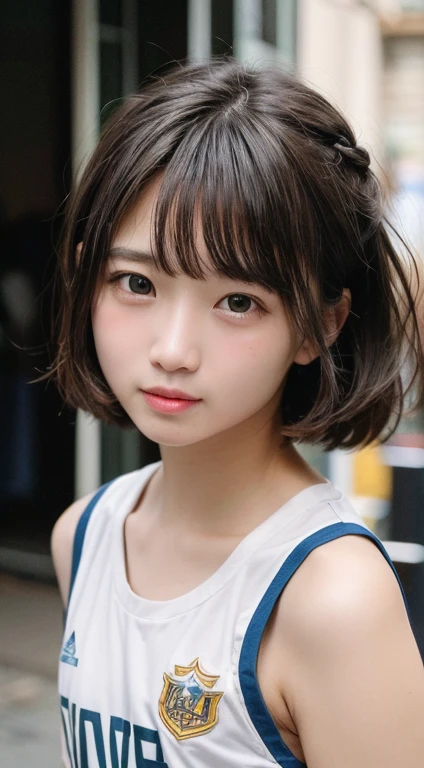 detailed face, cute face,(8K, Highest quality, masterpiece: 1.2), Super detailed, Highest quality, Ultra-high resolution, Professional Lighting, Photon Mapping, Radio City, Physically Based Rendering, Cinema Lighting, Depth of written boundary, focus on, Light of the sun, Good composition, (Bokeh: 1.2), 1 Girl, (whole body), smile, Beautiful Eyes, Pause, narrow, Brown Hair, short hair, Prairie Blouse Light Blue, skirt,garden,hand {refer tos} cute {refer to} hand,