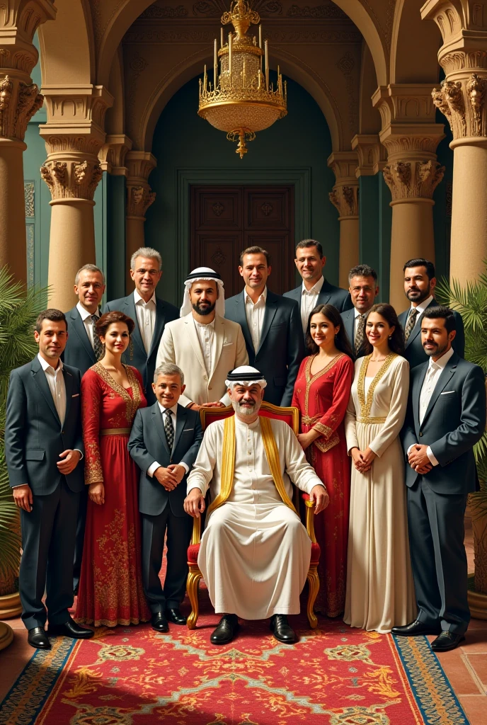President of EUA with President of China with President of india and king of Arabia