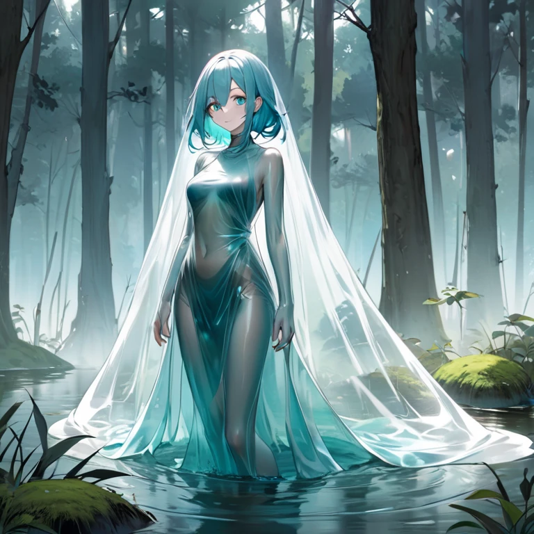 In the captivating world of hand-drawn animation, a bioluminescent mushroom-themed character emerges, bringing to life the enchanting allure of the forest floor. With elongated figures that define the comic book cartoon style, this unique character embodies the reinterpreted human form, invoking a sense of intrigue and wonder. As the full-bodied figure comes into focus, the ethereal glow of bioluminescent mushrooms illuminates their skin, reflecting in their wide, expressive eyes. The character's features are accentuated by the delicate details of hand-drawn animation, showcasing the tendrils of mushrooms growing from