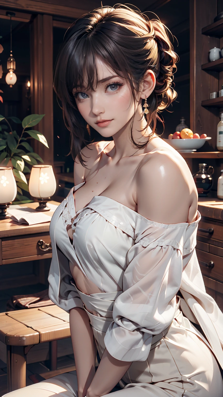 (Game CG,Highest quality,masterpiece:1.3),1 gigi, White capelet, White Dress, skirt