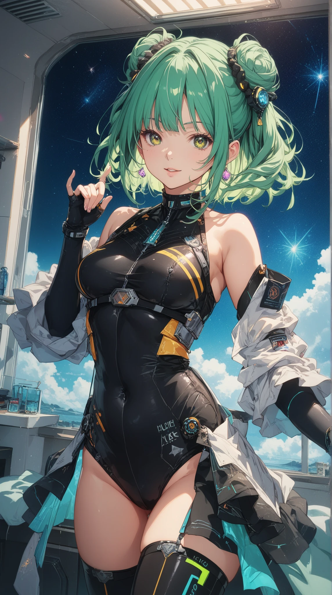 remove the extra arm that has been marked, delete the extra arm that has been highlighted, erase the third arm to make certain that she is anatomically correct and blend the vacant space left over with the backgound setting.