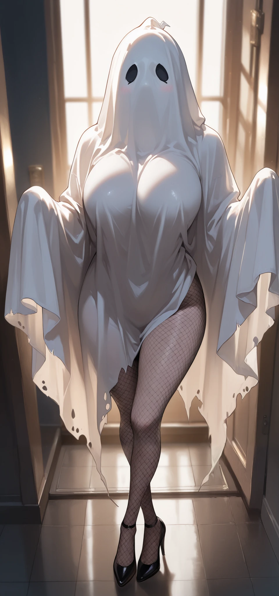 from below,1 girl,large breasts,irohams, maid, maid headdress,black leotard, pelvic curtain, thighhighs, choker,(cameltoe:1.3),Top image quality,in 8K,4K,​masterpiece,ultra-detailliert,Beautiful、ultra-quality, best quality,high resolution, ultra-detailed,game cg,dutch angle,beautiful detailed eyes,five fingers,a beauty girl,wet,open legs,ass focus,