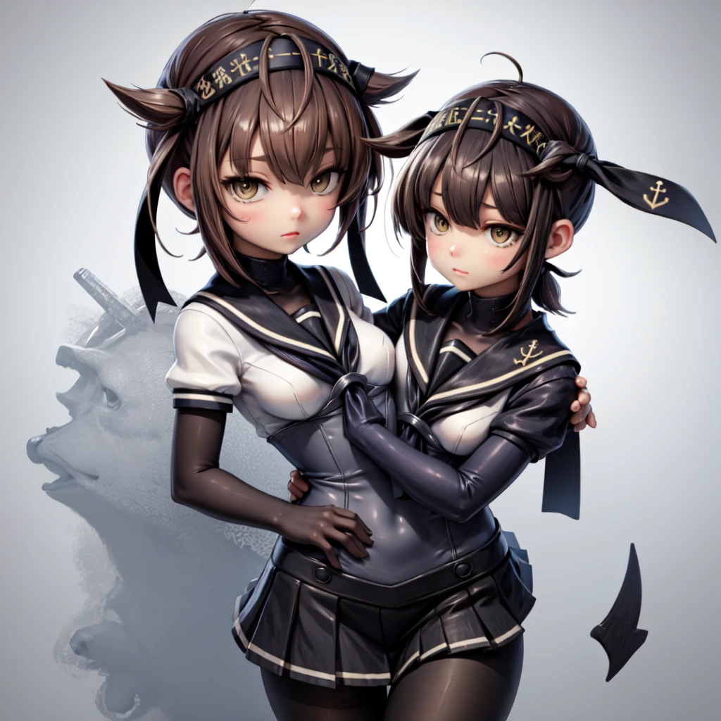((tight black miniskirt))
