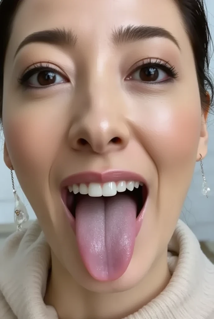 Beautiful Japanese actresses、1 girl,flying debris,,Award-winning photo, Very detailed,Face Focus, Big double eyes(Woman with open mouth and closed eyes ), 18-year-old、Black Hair、Shiny skin、(((Macro close up of face)))、Realistic nostrils、Long and narrow nasal cavity,,,、Emergency stairs in an apartment, Staircase landing,Outdoor fire escape staircase,Squat、((Random color open cardigan))、Big Breasts、(Sharp Nose)Frowning performance:1.4,,performance,Frowning,please raise your head、Skin shiny with sweat,Oily facial skin,Tied Hair,Squatting and giving a blowjob,female teacher,Squatting in the hallway、Squat、50 degree hot room、Skin shiny with sweat、Wet transparent fabric,Sweaty all over my face,A face enduring intense pain、Screaming face,Open your mouth wide and shout,((Ahegao, Drooling, Saliva trace, Long Tongue, Face to face, Textured skin, Anatomically correct, 超High resolution, High resolution))Head is up,