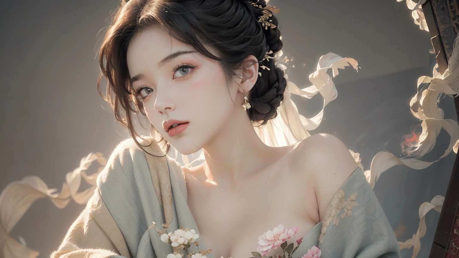 8K, Best quality, Real picture, Intricate details, Ultra-detailed, 超A high resolution, Depth field,(Photorealistic,Realistic:1.2),Masterpiece, 0.25 :: Close-up , straight shot , From miiddle ,1girll, 。.。.。.。.。.。.。.。.。.。.。.ai_Zen Buddhism, an extremely beautiful 17-year-old girl, innocent big eyes, (brown_short_Hair), (Green_Eyes:1.0),(Bangs Aviation),Disheveled hair,(hair pin), Perfect shiny skin, Flawless skin, Fair skin, Huge breasts, cleavage, Narrow waist, Light blush, Solo, view the viewer, Light smile,chubby under the clothes, Sweat,Wearing ((school_uniform), (White_Skirt),(Blue_Long_tie), (Blue_pleated_Skirt), (black_Pantyhose) :1.2), (Gravure pose :1.1),Sunset ,high school in Japan ,(jiayi:1.5), closeup cleavage, tmasterpiece, best qualtiy, RAW photogr, realisticlying, the face, Incredibly Ridiculous res, depth of fields, A high resolution, ultra - detailed, finedetail, The is very detailed, Extremely detailed eyes and face, Sharp pupils, realistic pupil, tack sharp focus, cinmatic lighting