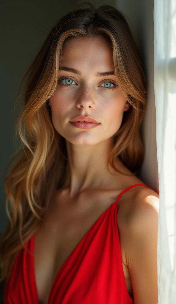 woman wearing a lingerie, long hair, hyper realistic, 4k, masterpiece, beautiful, facing the viewer, headshot, cleavage, red lace bra, high neck sports bra, pale skin, fair skin, smirk,
<lora:DaliaXL:1>