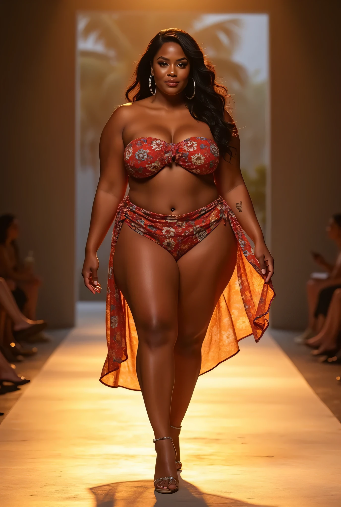 High-level figures - with large breasts. Sexy women posing for a picture, full body naked and wearing her gold jewelry. A confident-looking indian woman with long flowing hair, hazel and brown eyes, with flowing see-through salwar suit, c-cup breast on street, some people in background,bokeh perfect composition, hyperrealistic, super detailed, 8k, high quality, trending art, trending on artstation, sharp focus, photo shoot, intricate details, highly detailed,