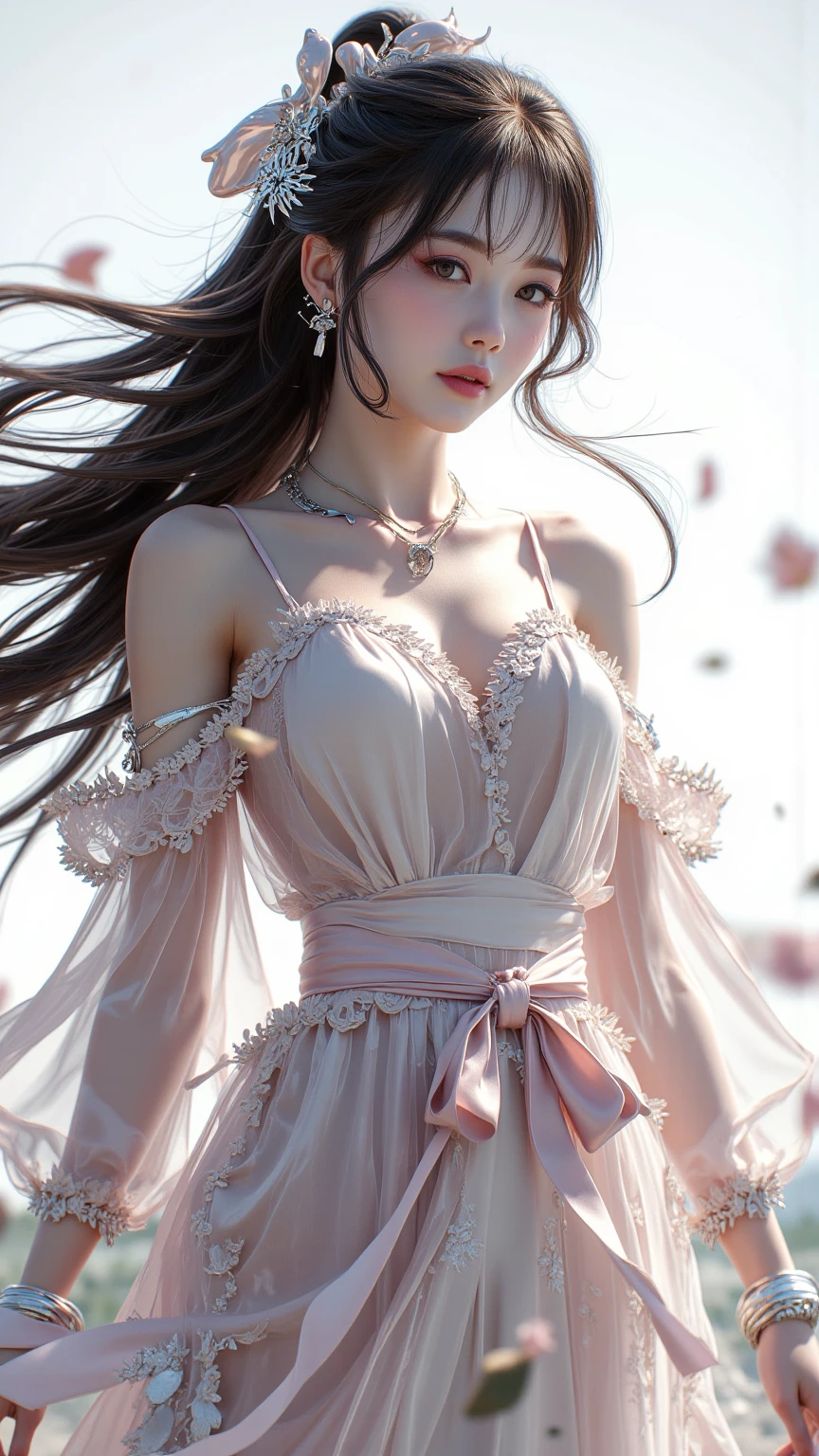 dress, masterpiece，best quality，High质量，High清晰度，High质量的纹理，High质量的阴影，High细节，Beautiful details，fine details，Extremely detailed CG，Detailed texture，lifelike的面部表现，lifelike的，colorful，Beautifully，sharp focus，(intricate details，Pure love face_v1:0.5)，(细节美Beautifully脸，(细节美Beautifully眼睛)，perfect比例的脸，HighSkin details，Skin details，The optimal ratio of four fingers to one thumb，emaciated:1.3)，1 girl，17 years old，High，(光滑的abdominal muscles:1.55)，(abdominal muscles:0.5)，beautiful，perfect，High，((Big breasts, big breasts, big breasts)), ((bare shoulders)), ((The skirt is very short)), (long legs)，(straight legs)，(thin waist)，((White skin))，White skin，((White skin))，(Emma Watson)，big breasts，((Caucasian))，Light blonde hair，Stand with your legs apart，looking at the audience，whole body，Portrait of cute blonde girl，((Standing in the wheat field,look into the distance))，bloom，orange mist，kinetic，strands of hair，lifelike，High品质渲染，amazing art，High品质，Film texture，Fuji XT3，dream