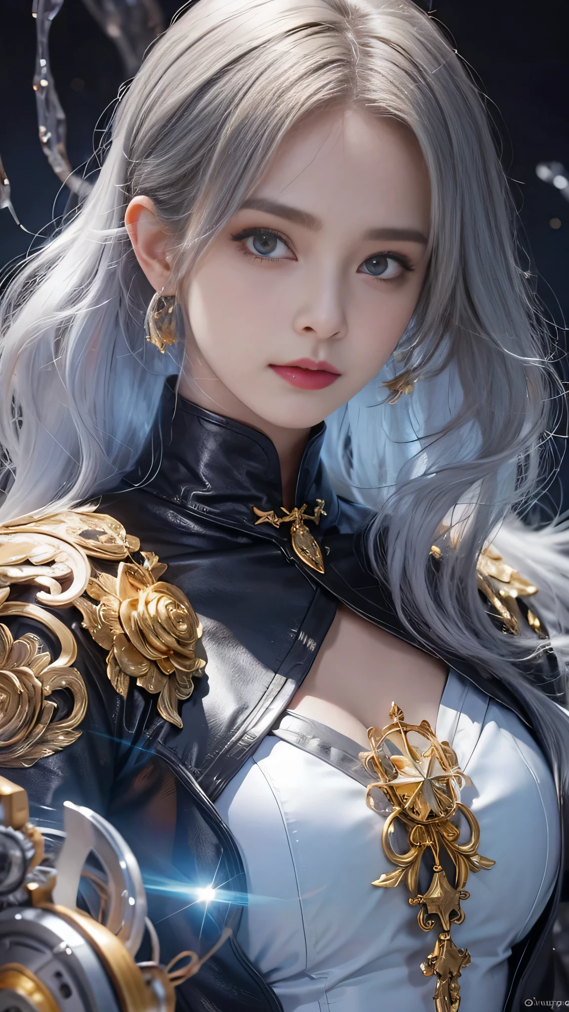 Fine、(The best illustrations)、8k UHD resolution、intricate-detail、top-quality、realisitic、ultra-detailliert、The best lighting、Best Shadows、Soft lighting、Ulutra HD、Ultra-realistic、Tindall Effect、Photorealsitic、(High Detail Skins:1.2)、 (Intricate details, makeup, pureerosface_v1:0.5), (Detailed beautiful delicate face, Detailed beautiful delicate eyes, A perfectly proportioned face, High detailed skin, Detailed skin, best ratio four finger and one thumb, arms below breasts, Tattoo with a red glow under the stomach、Awesome awesome, wide hips, smooth midriff, skiny and thin, __Fashion__, __hair__:1.25)、Digital SLR、 absurd realistic work: 1.3), (max resolution: 1.2), (Ultra HDTV: 1.2), cinematric light, Detailed eyes and skin, detailed facial features, , (Sharp Focus: 1.2）, (Focus on Face:1.2),Perfect Style, Beautiful face, acurate, Anatomically correct, Highly detailed face and skin texture, Detailed eyes, Double eyelids, Thin eyebrows, Glitter Eyeliner: 1 Natural cheeks, Glossy skin, Fair skin: 1.2, (Glossy lips: 1.4),(Shy look: 1.2),Highly detailed facial and skin texture, Detailed eyes, Double eyelids, Natural cheeks,  shiny lips: 1.4,Exposed cleavage、Bewitching。a baby face、Seductive、Chest emphasis、((((Huge glasses, Otaku Glasses, thick glasses, Round glasses)))),The long-haired、Braid hair、Ponytail distortion、, Ponytail with a bow tied at the back of the hair, huge solemn expression、Body Up、Big breasts emphasis, Super tight breasts, Breast augmentation surgery, The breasts are very big and round and round,Toned waist、 Meet beautiful girls, Look at the girl's body, In the Dark、Bat Wings，(((small demonic horns)))、(Devil's Tail)、(Detailed spooky backgrounds:0.8)、demon girls，wear armor made of skeletons，Long grey hair，Beautiful and delicate skull decoration and fluorescent green magic sword that shines red，emits eerie demonic flames，Contour light，green flash particles，translucent magic sword、 Ancient Chinese style,Night, dramatic compositions, Sword qi surrounding, Goddess of War, (Dynamic Posture: 1.3), Thick armor reveals the heart of the conflict, (Fine detail), radiant light, Powerful light area, (armor of historical importance:1.2),magia、 glittering metal armor, (Magic symbols shine on armor:1.3), (Magical magic swirled around her:1.3), Long white hair waving in the wind in every detail, Detailed weapon holding, (Sharp sword, Radiant:1.3), ((gold armour)), (intense expression:1.1), (Its light is、Highlighting her dominance and rebirth behind the scenes:1.4), (Wisdom and Rebirth:1.2), (Strong stance:1.2), (Overwhelming mystical power:1.2), (Sparkling sweat:1.1), armor decorated with jewels, (The contrast between silver and gold:1.3)、wear magic armor、Purple Pink Silk Dress, The face of the beautiful goddess Athena without blemish, Sexy light yellow nightgown, long to, A thin nightgown of a saint with lots of exciting black lace details was felt, The legend of the holy goddess, Saint Icon, Elegant glitter beautiful saint style, dark and mysterious version, Holy Female Crown,energy ball between hands、