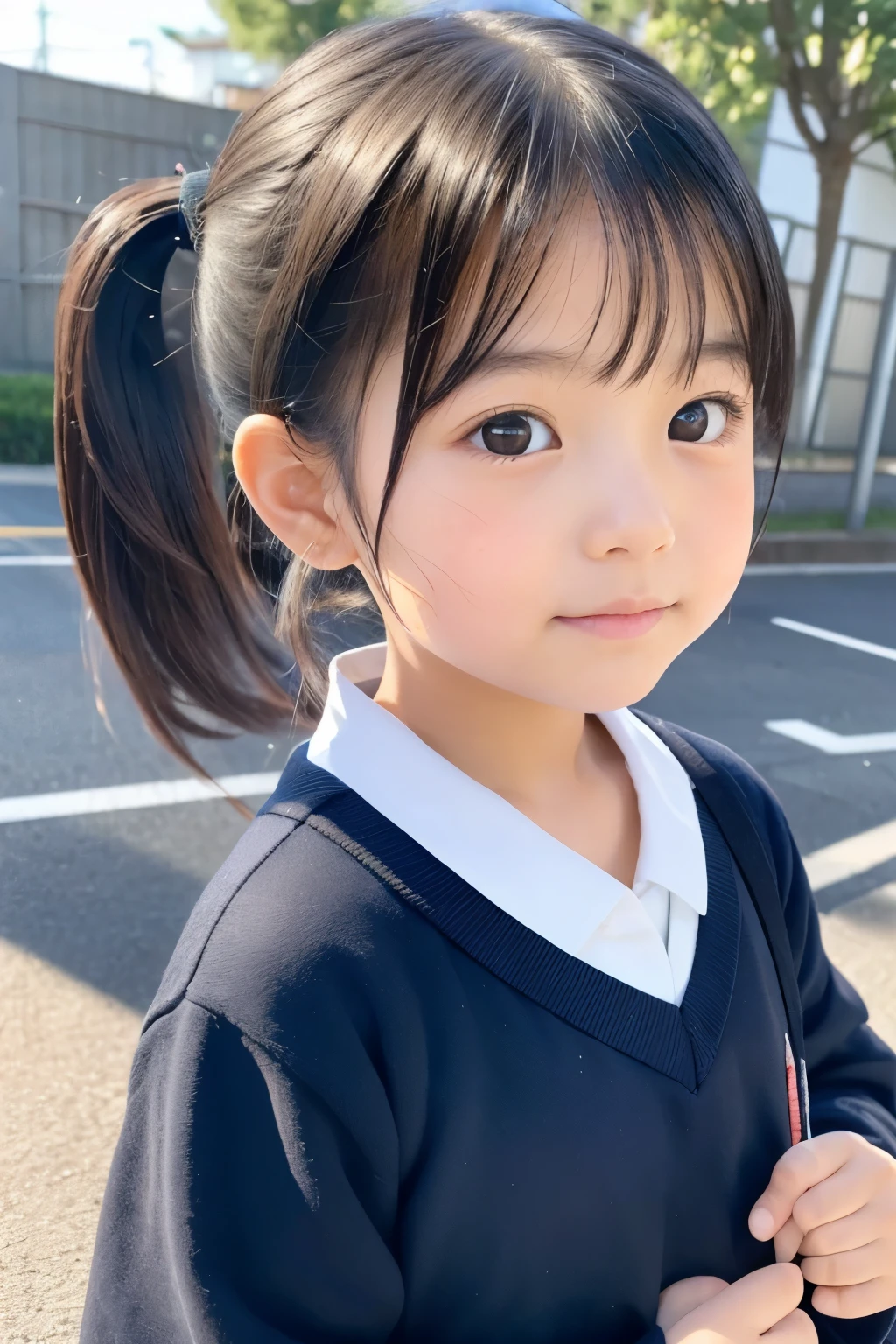   girl,black hair ,太もも,お尻,school,ponytail ,classroom