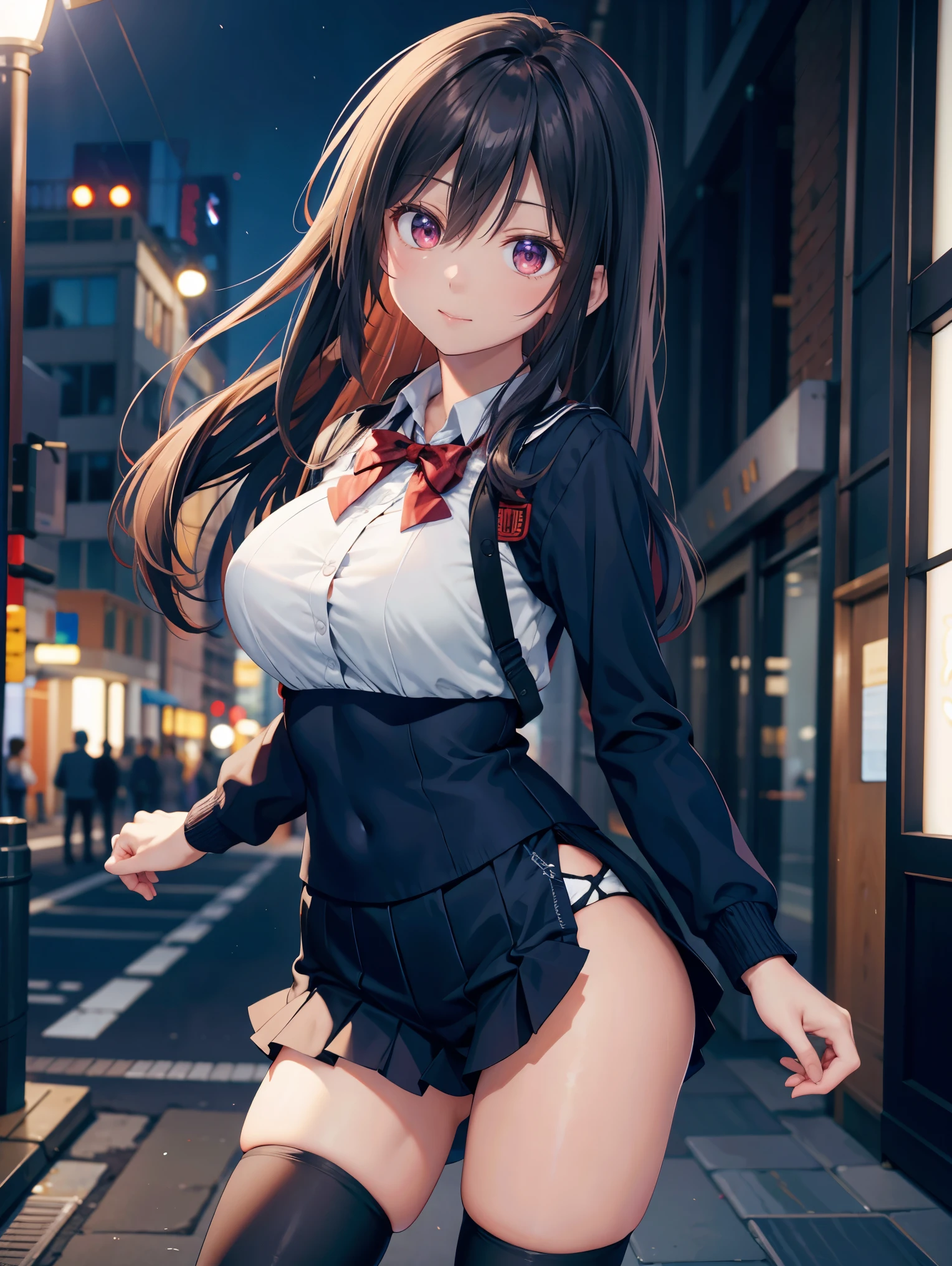 ((elaborately designed luxury panties for adults, panties high definition images, draw panties with super precision)),((a woman is wearing panties in Christmas colors such as red-white-green)), (((showing off her panties))), ((drooping eyes, blush, sleepy face)), open legs, raise leg, (ecstasy, eccentric pose), hair up, on the street,