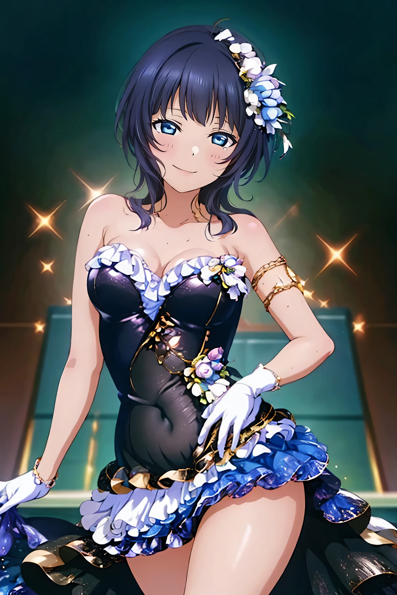 Very noble、She's erotic and cute  、 beautiful hair、Brown Skin 、Erotic and charming idol costume brightly colored style   、    dazzle you with the best images in the best situations    .。  this is a high quality product with meticulous attention to detail  ...................。...。    Sexy pose    。Sexy proportions。  Hang it to cover your forehead      。    facial beauty。 High quality feel is the best  。Mischievous Appearance。  The eyes that look at me are beautiful 、Beautiful white teeth、   g cup bust、    plump bust、Serving with a beautiful chest、 Very beautiful body 、this is、  Leaned forward.、  highlight your beautiful belly and chest   ...................。、     Ultra Fine、    beautiful image    。    vivid details    。Delicate facial expressions around the eyes。。。。 top class performance Ultra Fine, beautiful expression down to the smallest detail, 4K high resolution, 8K high resolution, 8K high resolution、Very high quality、Best footage、Ultra-high resolution 4K、Beautiful image quality、Realistically detailed、Full body detail、 model-like style 、Beautiful beauty、 glamorous body、Detailed expression of the waist curve、 cute like an idol 、Very sexy lingerie、sexy black lingerie with ribbon decoration、The ribbon is cute、 c cup breasts 、normal breast size、 sexy body、Young face、 realistic skin texture、 beautiful body、 woman is sexy seducing us、 women are sexy and provocative maternity nude、The woman is pregnant、The woman has a large belly、A motherly expression、The woman has a surprised look、