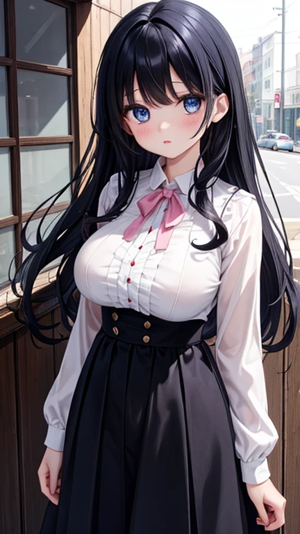 open mouth, smile