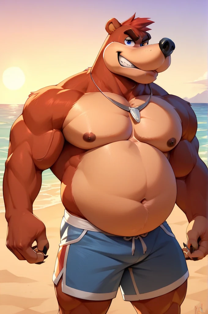 ((Best quality)), ((masterpiece)), (detailed)Doberman , Doberman male, pool, swimming trunks, red shorts, muscles, большие muscles, high growth, costs, front view, looks at the viewer, no back visible, visibly life, gorgeous eyes, Wide body, beautiful eyes, Normal eyes, giant, темнокоричневый skin, Very broad shoulders, big ass, the whole body is visible, wide hips, wide legs, paws visible, big dick silhouette, big dick in shorts, even bigger dick, red bag between legs, giant bag between legs, tights the penis, tight shorts , huge bag, very thick bag, an even thicker bag