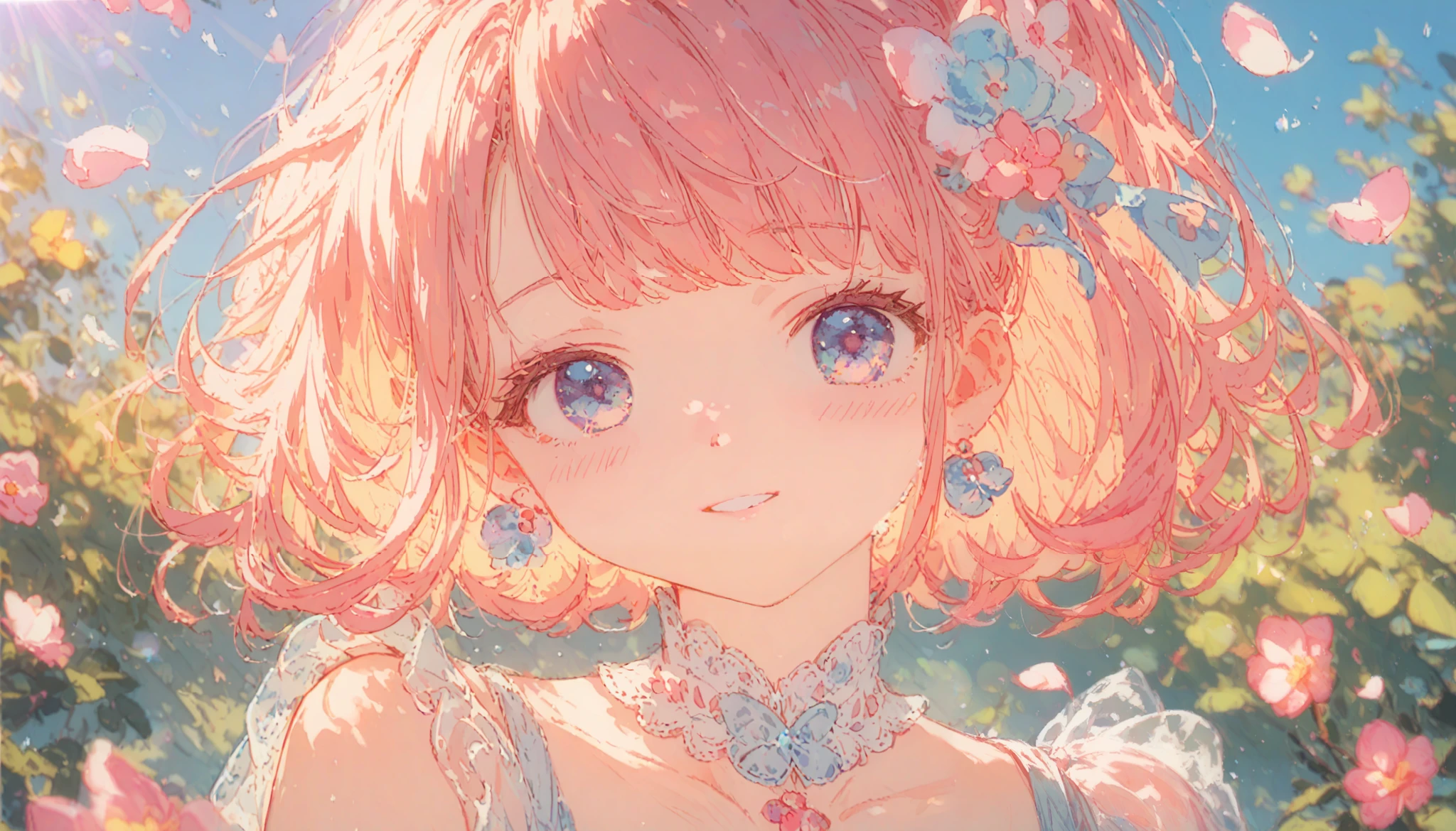 Cherryblossom art, dreamy (petite and beautiful detail-eyed girl. The depth of field in the photos was perfect and the lens flare added a nice touch. girl ,kawaii ,cute