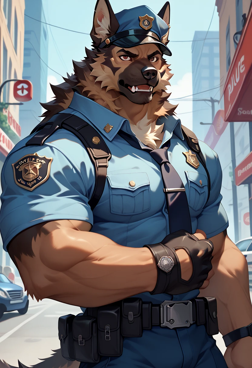 brown bear,construction site,Sweat,hat,white vest,White coarse cloth gloves,depth of field, perfect lighting, light particles,(best quality),(masterpiece),(ultra higher than ed),sharp focus,light particles, Genji, de tailed Eye, blush, Brown_Eye, watch_exist_audience, Smile, alone, hairy, animal_ear_Brushed, Open_clothing, Put your arms behind exist'came back, Upper body, Strong body,dick,bulge,(a little fat),Sunlight, Tree, Open mouth, from below, Put your arms behind exist'came back, male,