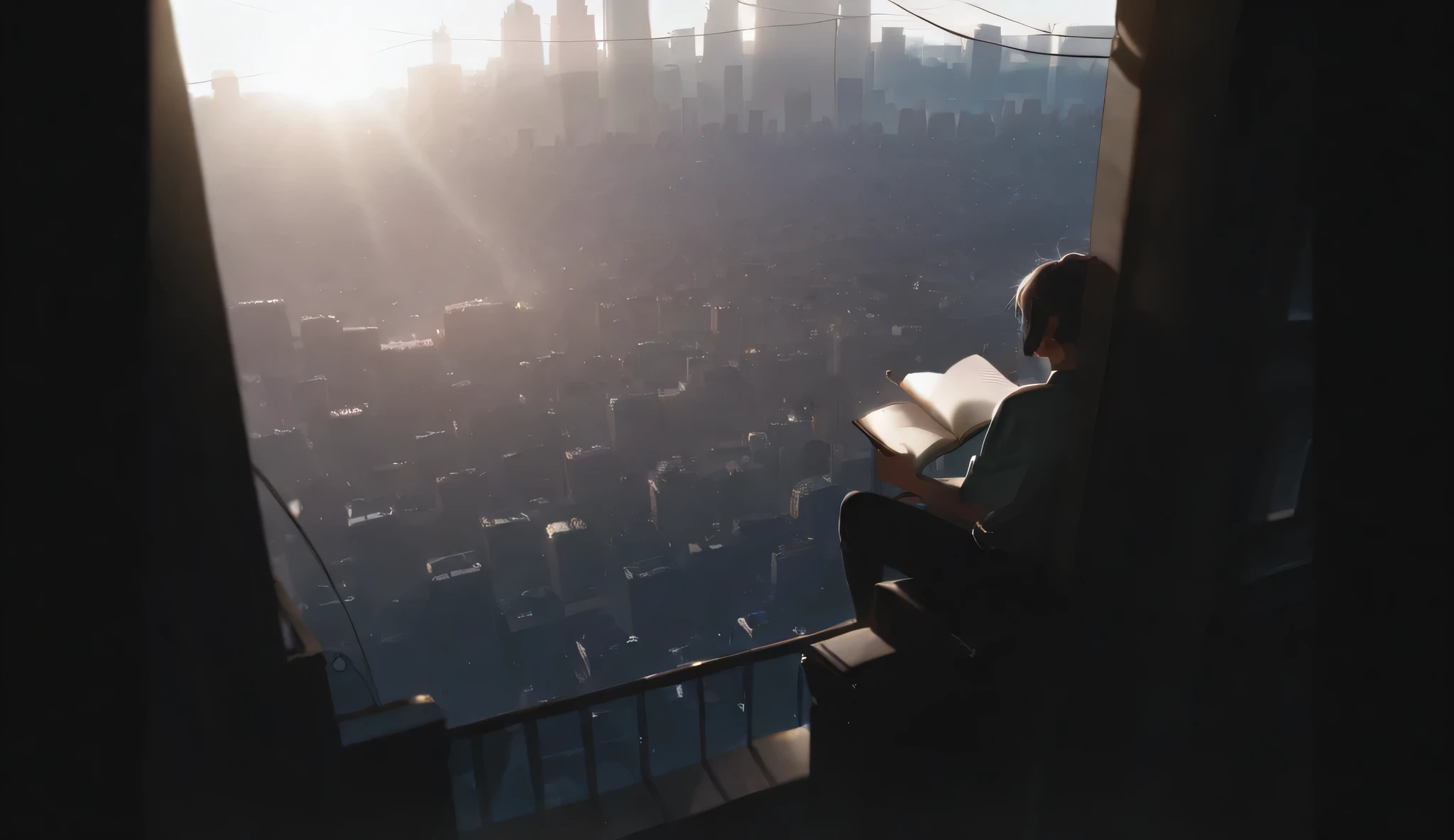 (( masterpiece, )),  high resolution , 8K, Movie Lighting,  high contrast ,City,City,diary,daily,Sunlight