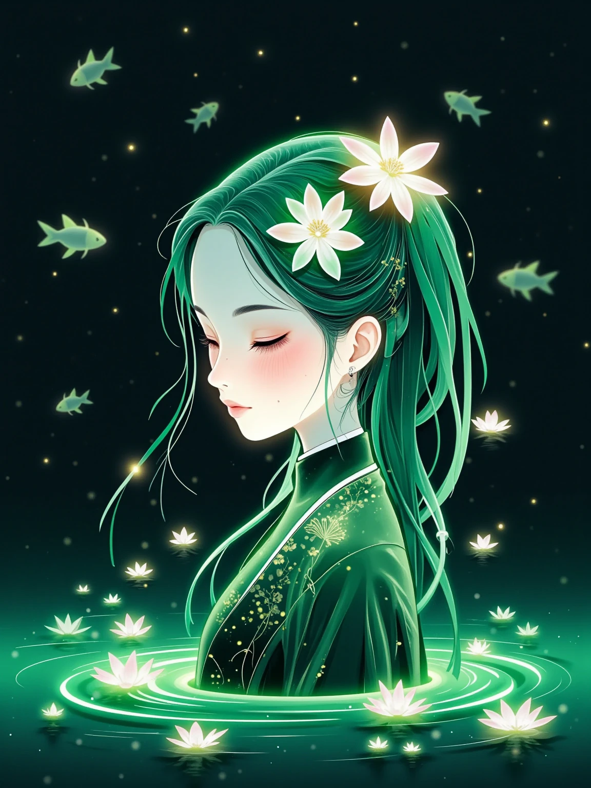  Magical World，( A girl trapped in a cosmic vortex nebula:1.5)， Render with the Cosmic Beach Vortex Engine ，( detailed facial features)，( beautiful facial features)， Ancient and Mysterious Castles ， Purple Stones ，Gemstone decoration， glowing plant ，Silver Creek，Colorful Clouds，Strange Creatures， Massive Magicians ，Rich collection of books，Magic fluctuations， crystal ball ，distant galaxy，Field of magic， Magicians Studying Magic ，(Glowing magic symbol)，Dreams，Time and space distortion，River of Light，(Magic Garden)， ultra wide angle lens ，Bottom View，Knee Shot(ks)，Full body shot(FLS)， high detail， high resolution ， Ultra High Definition，meticulous， ultra-realistic，Volumetric Light，Spectacular， ambient light ，Light Pollution，Movie atmosphere， Art Nouveau ，Illustration by SenseiJaye， intricate details ， Rococo style ， cool tones， Gothic Hues ， bright color ，High contrast tones