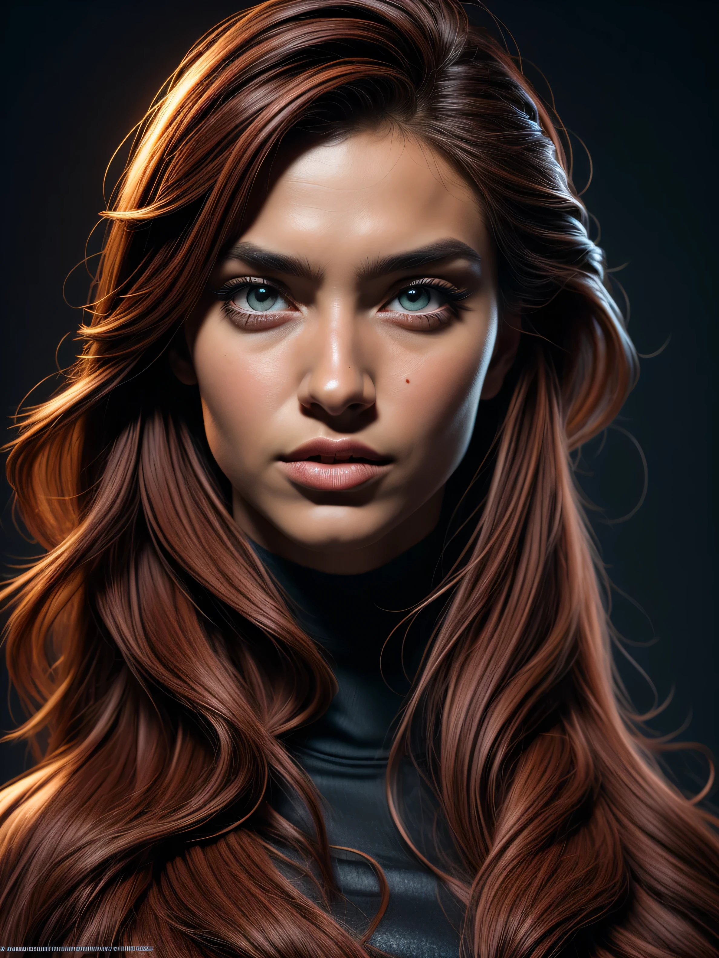 Anime style, (superhero woman), insanely beautiful Alina Gorokhova portrait photo, 21 years old, full body, top angle, body curves, superhero costume, skin tight outfit, bodystocking, smooth creamy skin, beautiful maroon eyes, Beautiful facial details, ((Manhattan background) )), low angle medium shot, greedy and attractive, amazingly euphoric gorgeous, vivid emotion, peach fluff, symmetrical circular iris, natural Glitter makeup, detailed moisture, detailed droplets, detailed intricate hair strands, DSLR, reflected in raytraced, Pino Deni, Larry's Bud Melmann, symmetrical face and body, CGsociety, Gottfried Hernwein and Irakli Nadal, eye reflections, focus, Unreal Engine 5,V-ray render, Organic rendering, VFX, film photography, dramatic lighting, extreme detail, Ultra HD, post-processing, post-production, single face, Tanvir Tamim, ultra-realistic photography, Shot with Hasselblad X1D-50c, ISO 100