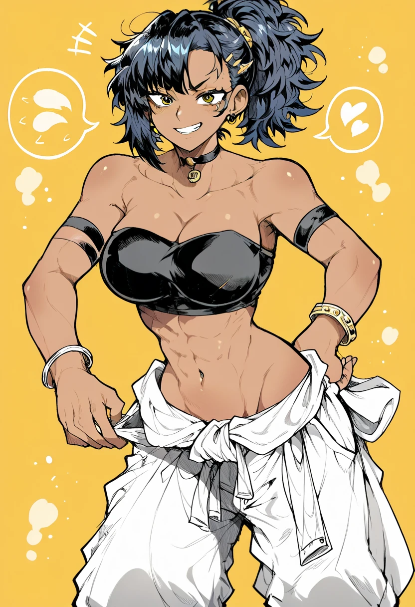 score_9, score_8_up, score_7_up, score_6_up, score_5_up, score_4_up, uncensored, masoqmaki, 1girl, burn scar, muscular female, short hair, black hair, round eyewear, glasses, green eyes, BREAK (masterpiece:1.2), best quality, high resolution, (detailed eyes:1.3), perfect lighting, (perfect hands, perfect anatomy), large breasts, standing, virgin_destroyer_sweater, heart hands, embarrassed, clenched teeth,