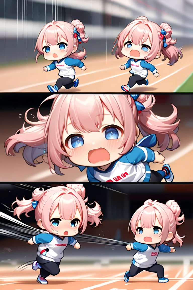 Anime girl kicking testicles softly