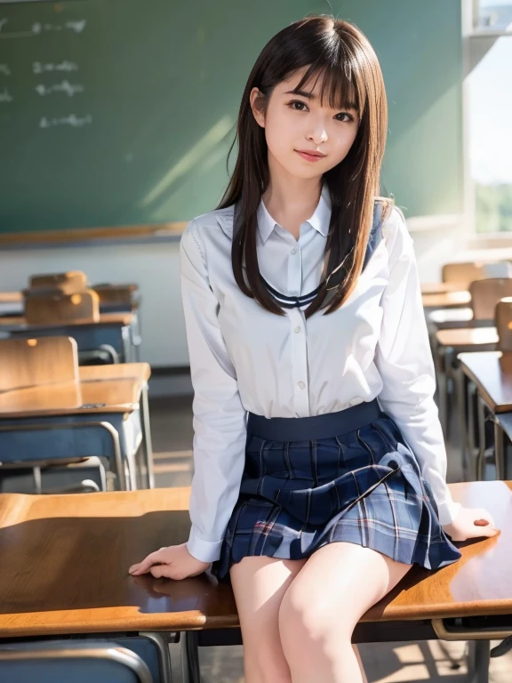 Studying history, japanese student, school uniform, cute, smiling, Panty shot, Skirt flipped up, underwear