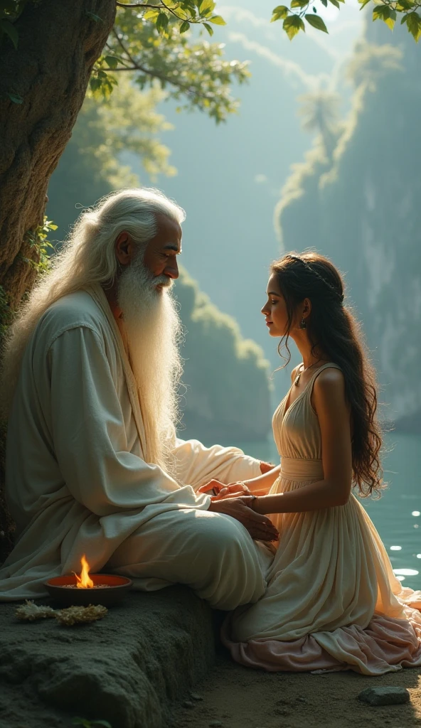 Indian sadhu romance with girl sleeping